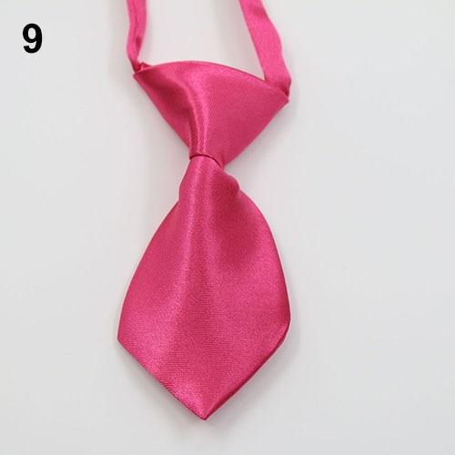 Transer Adjustable Dog Cat Pet Lovely Adorable Grooming Tie Necktie 28 Pure Colors Grooming Bow Tie