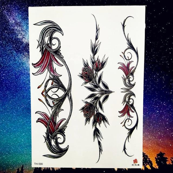 Peace Gigeon DreamCatcher Henna Mandala Flower Bird Totem Temporary Tattoo Sticker Feather Waterproof Tattoo Body Art Fake Tatoo