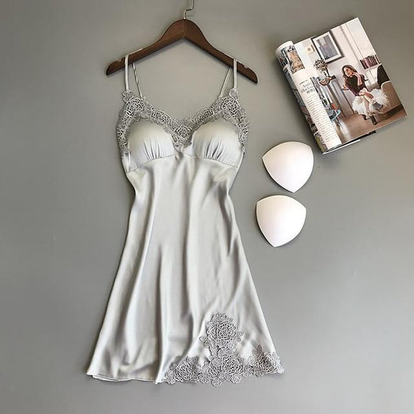 New Sexy Women Robe & Gown Sets Lace Bathrobe + Night Dress Two Pieces Sleepwear Womens Sleep Set Faux Silk Robe Femme Linge
