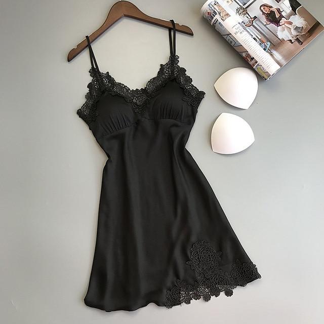 New Sexy Women Robe & Gown Sets Lace Bathrobe + Night Dress Two Pieces Sleepwear Womens Sleep Set Faux Silk Robe Femme Linge