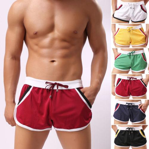 GYM Shorts Sport Casual Men Swim Shorts Swimwear Swimming Trunks Underwear Boxer Fifth Pants Competition Swimsuit for Men Boys