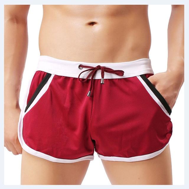 GYM Shorts Sport Casual Men Swim Shorts Swimwear Swimming Trunks Underwear Boxer Fifth Pants Competition Swimsuit for Men Boys