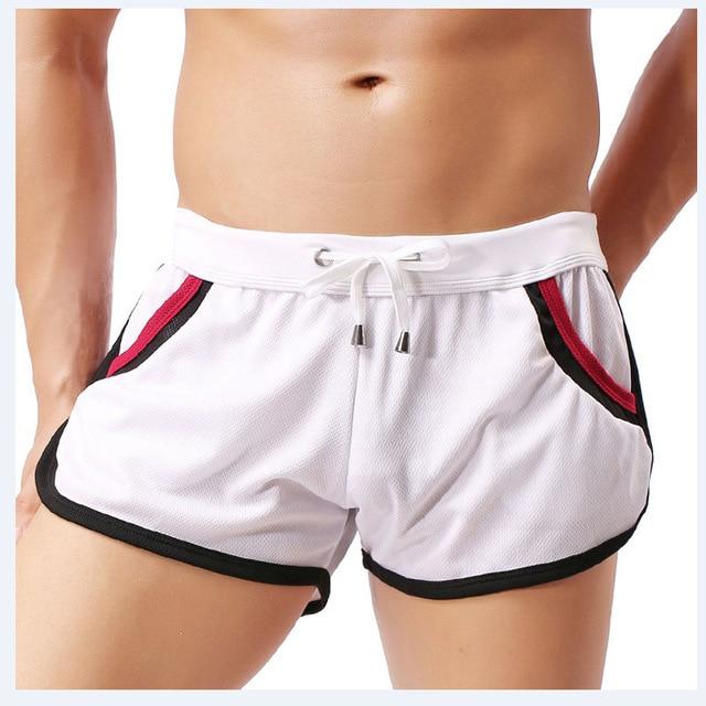 GYM Shorts Sport Casual Men Swim Shorts Swimwear Swimming Trunks Underwear Boxer Fifth Pants Competition Swimsuit for Men Boys