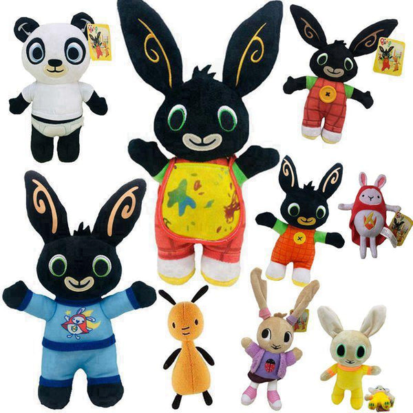 18-36cm Cartoon Bing Bunny Rabbit Plush Toy, Fnaf Bing Friends Flop Sula Elephant Panda Bear Stuffed Animal Plush Doll For Girls