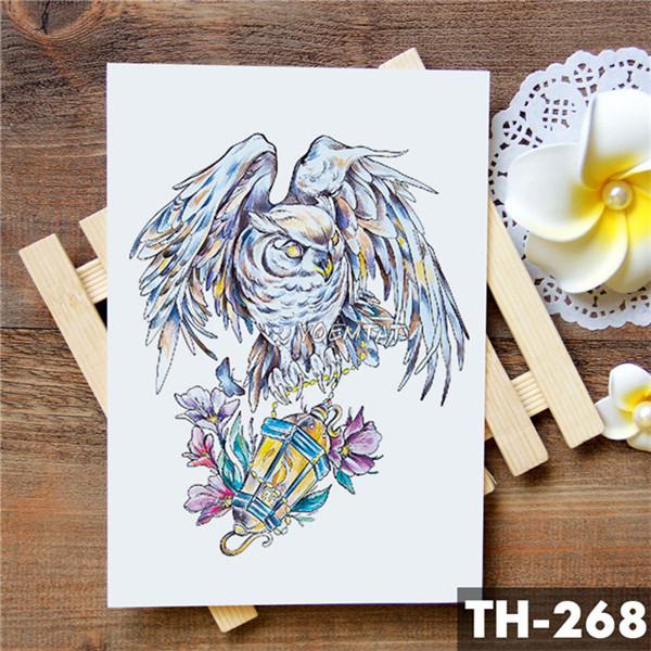 Dream catcher Moon Lotus Flower Temporary Tattoo Sticker Peony Snake Owl Fox Flash Tattoos Small Body Art Waterproof Tatoo
