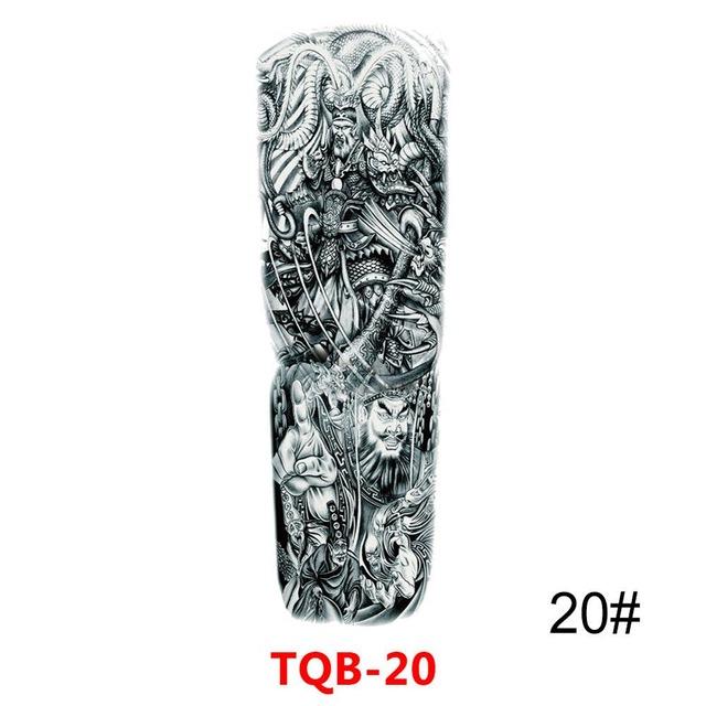 Sexy Skull Women Body Art Flash Waterproof Tattoo Stickers 48*17CM Big Temporary Tattoo Full Arm Sleeve Tatto Men Girl #288345