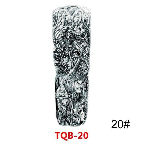 Sexy Skull Women Body Art Flash Waterproof Tattoo Stickers 48*17CM Big Temporary Tattoo Full Arm Sleeve Tatto Men Girl #288345
