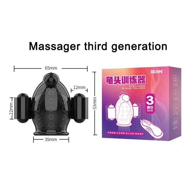 Male Glans Vibrator Penis Massager Pleasure Enchancing Sex Masturbation Toy