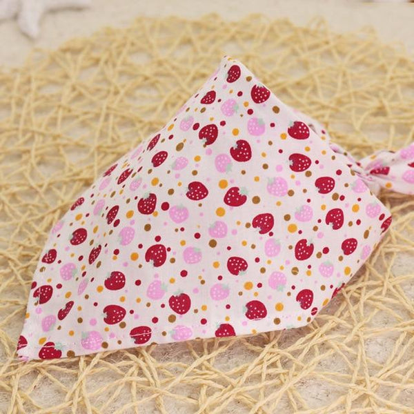 Hot Portable Adjustable Breathable Cotton Pet Cat Dog Puppy Neck Scarf Collar Neckerchief Accessories