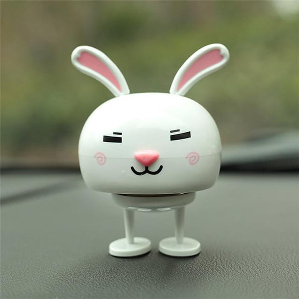 Cute Decoration Nodding Bear Car Ornaments Automobiles Dashboard Swinging Shaking Head Cat Doll Dancing Toys Accessories Gifts