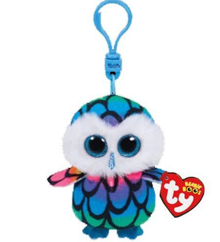 Ty Beanie Boos Big Eyes Plush Dog Keychain Doll Unicorn Penguin Leopard Owl Monkey Clip Toys 4" 10cm