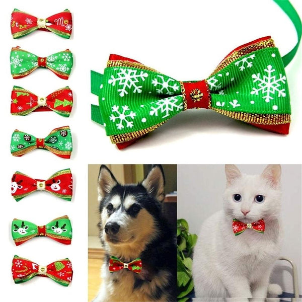 Adjustable Pet Dog Cat Bow Ties Pet Toys Polyester Accessories Grooming Bowknot Collar Pet Dog Accessories