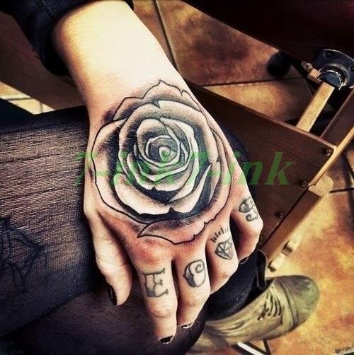 Waterproof Temporary tatoo sticker Hand Painted Cool Dark skull face letter Water Transfer fake tatoo flash tatto for men women