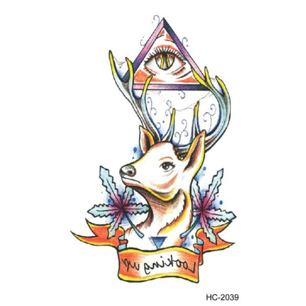 Waterproof Fox Sexy Harajuku Temporary Tattoo Body Art Fake Flash Tattoo Stickers