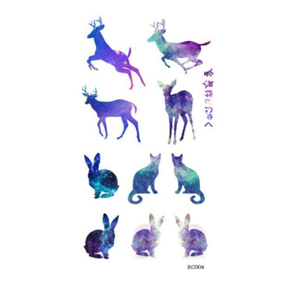 Waterproof Fox Sexy Harajuku Temporary Tattoo Body Art Fake Flash Tattoo Stickers