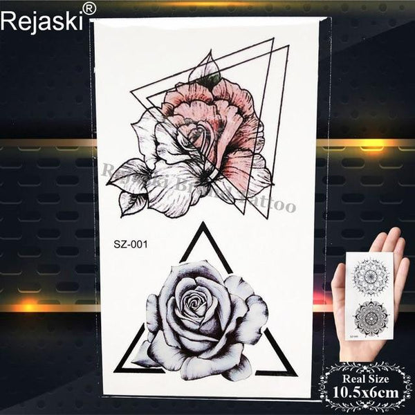 Rejaski Creative Black Tattoo Sticker Women Body Art Planets Temporary Tattoo Men Moon Waterproof Tatoos Long Lasting Kids Tatoo
