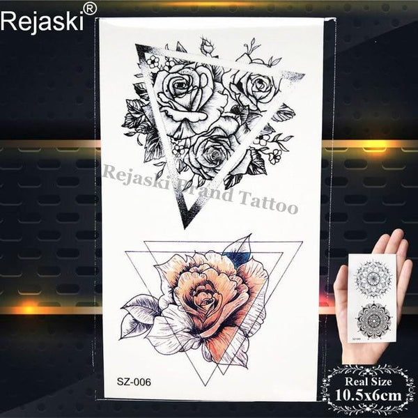 Rejaski Creative Black Tattoo Sticker Women Body Art Planets Temporary Tattoo Men Moon Waterproof Tatoos Long Lasting Kids Tatoo