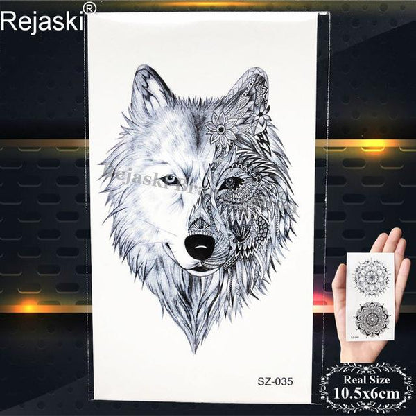 Rejaski Creative Black Tattoo Sticker Women Body Art Planets Temporary Tattoo Men Moon Waterproof Tatoos Long Lasting Kids Tatoo