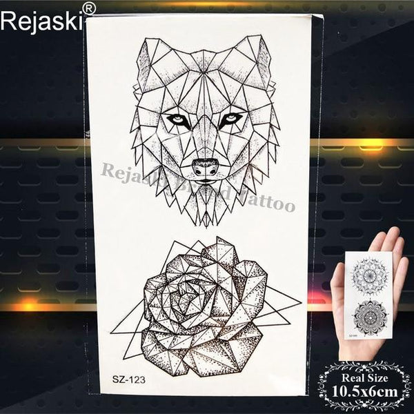 Rejaski Creative Black Tattoo Sticker Women Body Art Planets Temporary Tattoo Men Moon Waterproof Tatoos Long Lasting Kids Tatoo