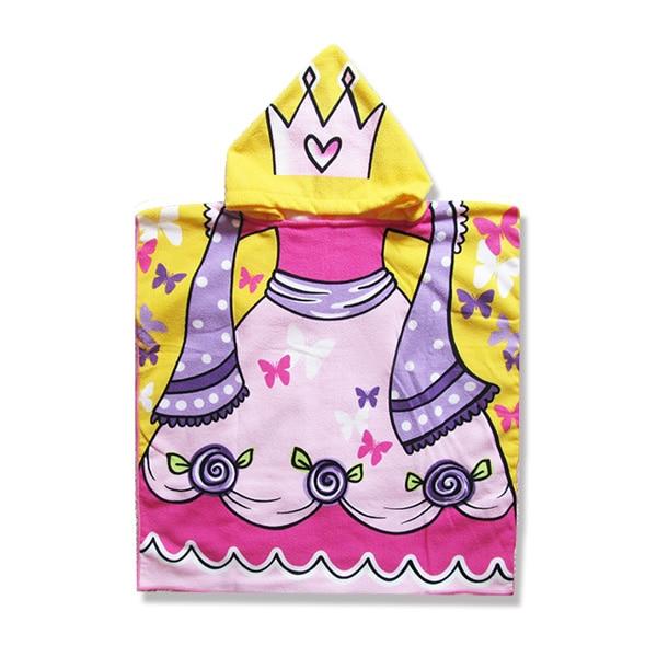 Children Cartoon Baby Hooded Bath Towel Bathrobe Microfiber Terry Infant Kids Bathing Wrap Toddler Kids Gifts