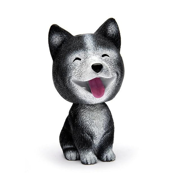 Shaking Head Dog Ornament Resin Cute Nodding Decoration Gift For Car Interior Home Room XR657