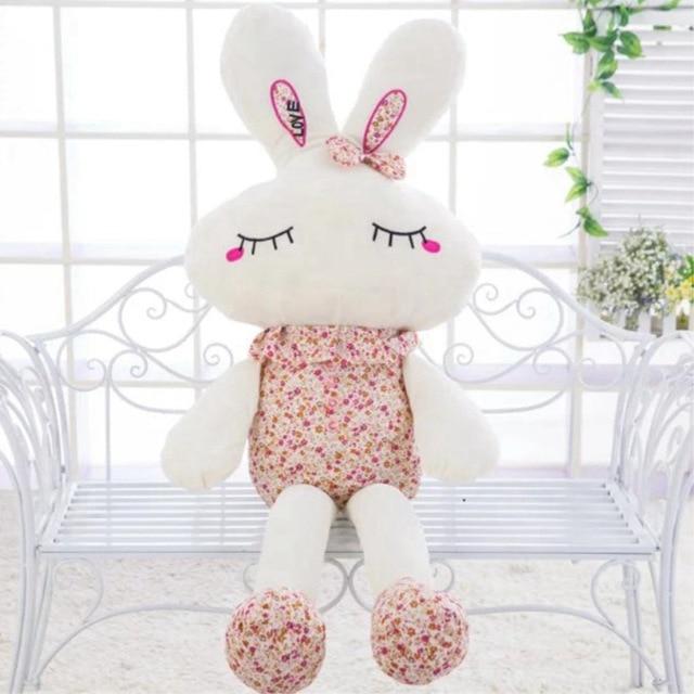 New Cute Wear Clothes Floral Rabbit Plush Toys Bunny Stuffed Dolls Kids Toys Baby Appease Birthday Gifts 25cm/35cm