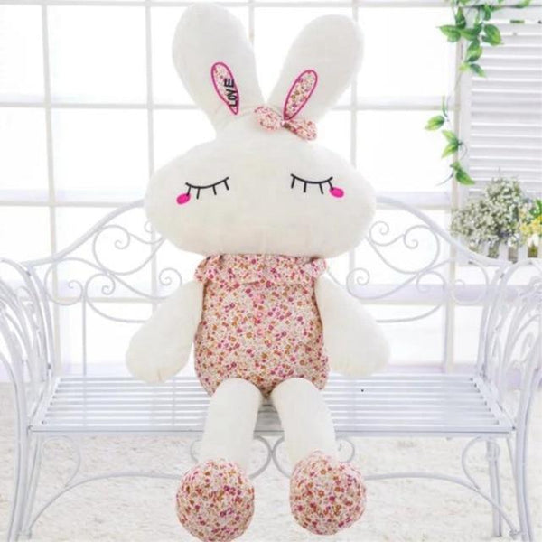 New Cute Wear Clothes Floral Rabbit Plush Toys Bunny Stuffed Dolls Kids Toys Baby Appease Birthday Gifts 25cm/35cm