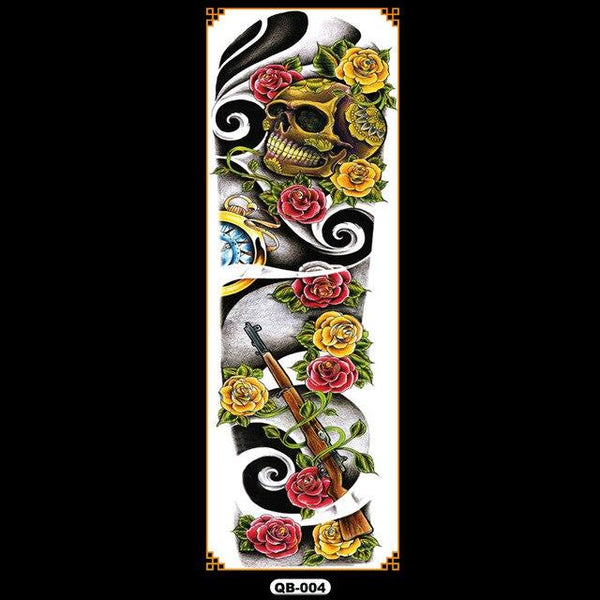 Temporary tattoos waterproof false black women tattoo tattoo stickers children man whole tattoo on the arm