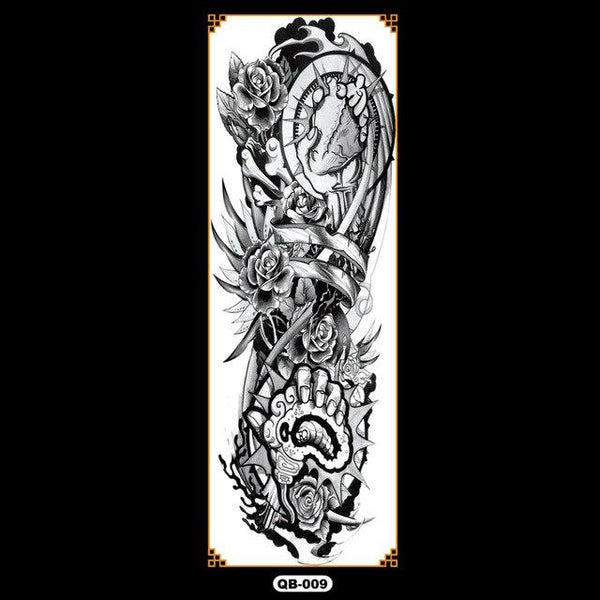 Temporary tattoos waterproof false black women tattoo tattoo stickers children man whole tattoo on the arm