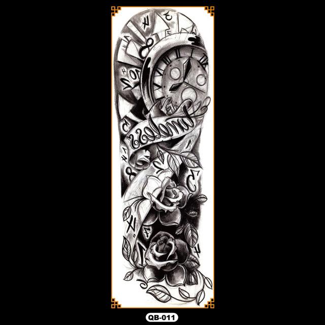 Temporary tattoos waterproof false black women tattoo tattoo stickers children man whole tattoo on the arm