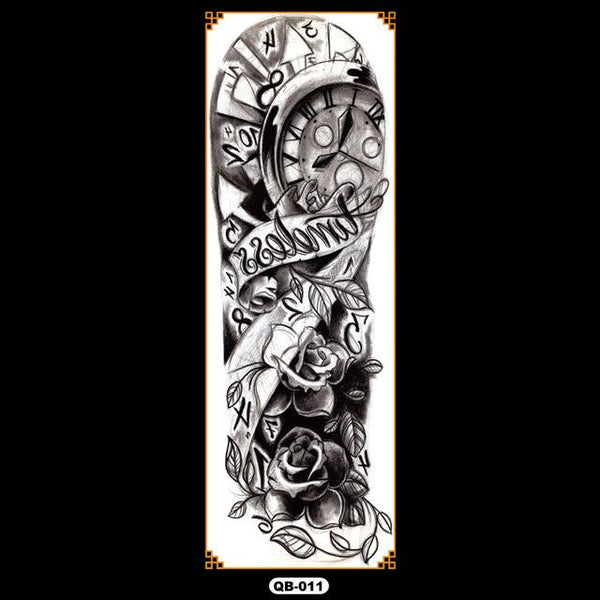 Temporary tattoos waterproof false black women tattoo tattoo stickers children man whole tattoo on the arm