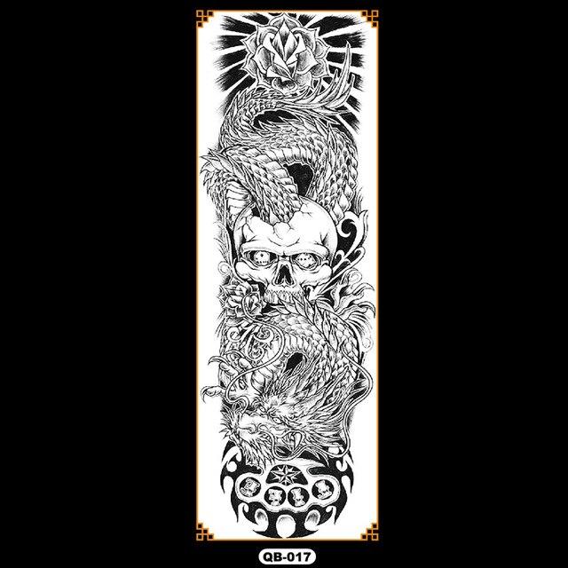Temporary tattoos waterproof false black women tattoo tattoo stickers children man whole tattoo on the arm