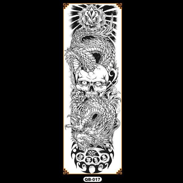 Temporary tattoos waterproof false black women tattoo tattoo stickers children man whole tattoo on the arm