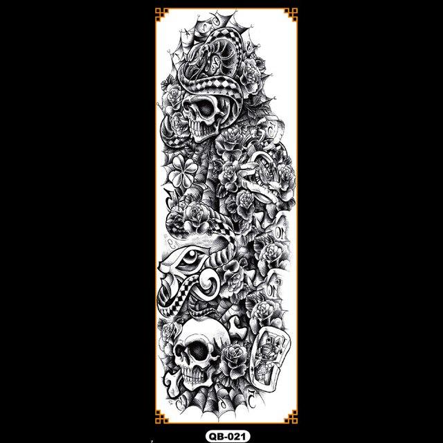 Temporary tattoos waterproof false black women tattoo tattoo stickers children man whole tattoo on the arm