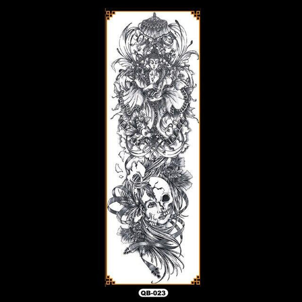 Temporary tattoos waterproof false black women tattoo tattoo stickers children man whole tattoo on the arm