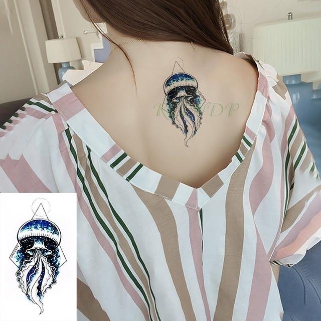 Water Transfer fake flsh tattoo cute cartoon gray rabbit bird flower Waterproof Temporary Tattoo sticker for adults kids