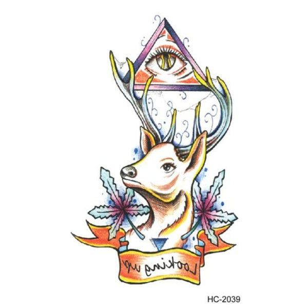 New Hot Water Transfer fake tattoo Waterproof Temporary Tattoo sticker men women wolf tattoo flash tattoo
