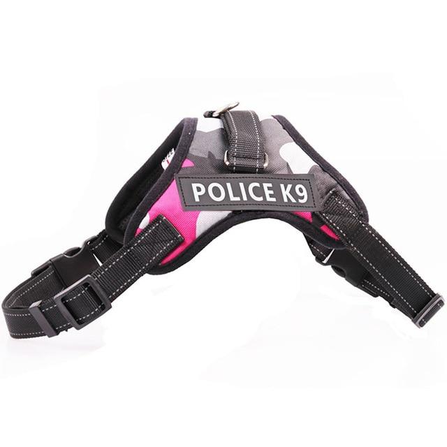 Professional Police K9 Pet Dog Harness Training Outdoor Adjustable Hand Strap Vest Collar for Small Large Dogs Labrador JB01