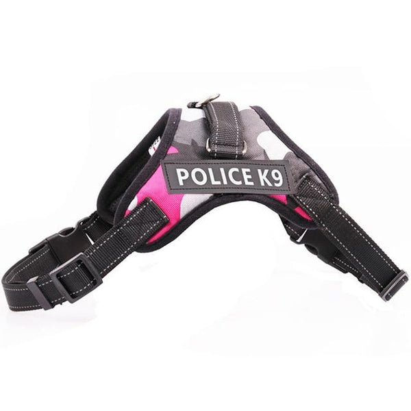 Professional Police K9 Pet Dog Harness Training Outdoor Adjustable Hand Strap Vest Collar for Small Large Dogs Labrador JB01