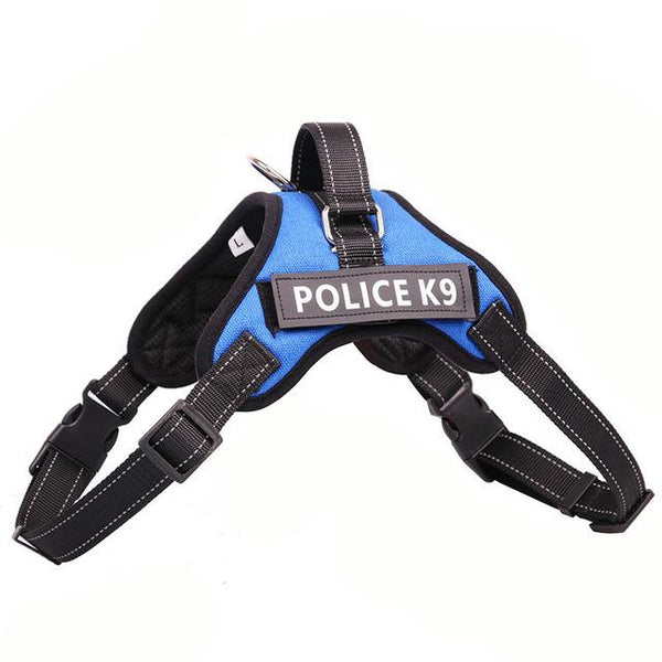 Professional Police K9 Pet Dog Harness Training Outdoor Adjustable Hand Strap Vest Collar for Small Large Dogs Labrador JB01