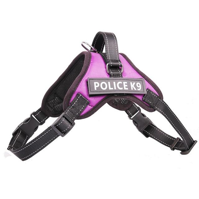 Professional Police K9 Pet Dog Harness Training Outdoor Adjustable Hand Strap Vest Collar for Small Large Dogs Labrador JB01