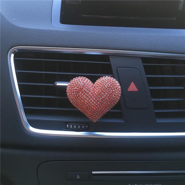 Bling Bling Sexy Lips Loving Heart Outlet Vent Perfume Clip Car Air Freshener car decoration interior car accessories for girls