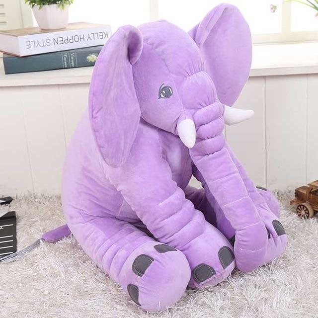 TUKATO 40/60CM Infant Soft Kids Elephant Doll Baby Sleep Playmate Cushion Calm Appease Stuffed Toy Plush Gray Elephant Pillow