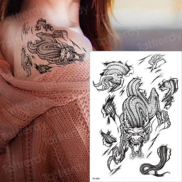 tattoo sleeve tattoo sticker men temporary tattoo wolf tatoo tiger cat swallow tattoos waterproof fake tatoo chest body art boys