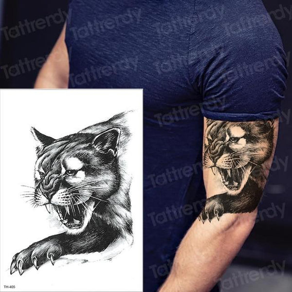 tattoo sleeve tattoo sticker men temporary tattoo wolf tatoo tiger cat swallow tattoos waterproof fake tatoo chest body art boys