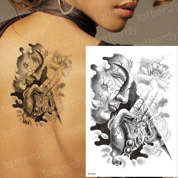 tattoo sleeve tattoo sticker men temporary tattoo wolf tatoo tiger cat swallow tattoos waterproof fake tatoo chest body art boys