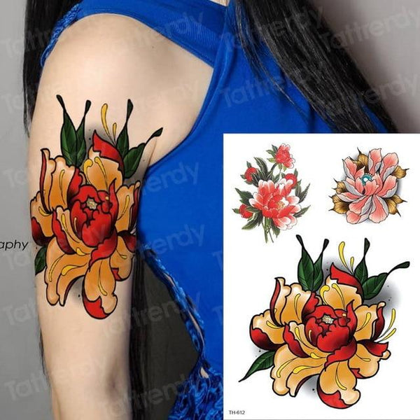 long lasting temporary tattoos animals lion head tattoo stickers body art waterproof tattoo fake forest black thigh tatoo leg