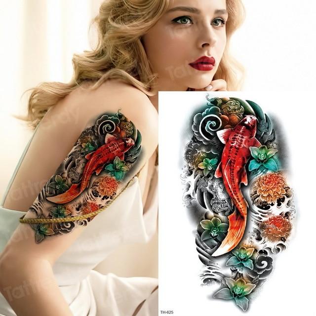 long lasting temporary tattoos animals lion head tattoo stickers body art waterproof tattoo fake forest black thigh tatoo leg