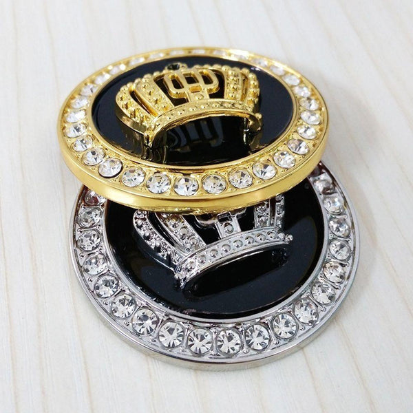 Hot Sale Fashion Metal Car Styling Decoration Stickers Crystal Crown Personality Car Body Sticker Accessories