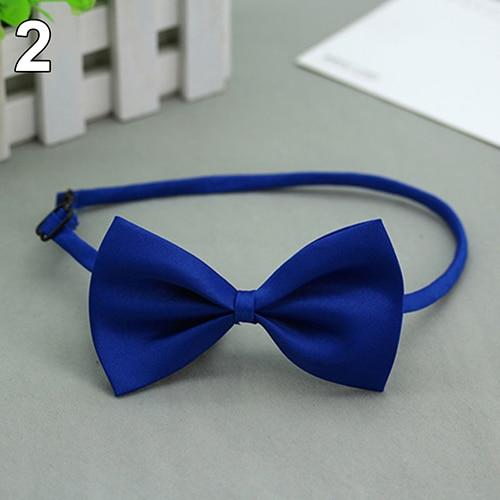 Hot Collars Cute Solid Color Adjustable Cat Bowtie Pet Dog Collar Bowknot Necktie Bow Dog collar accessories Pet Supply